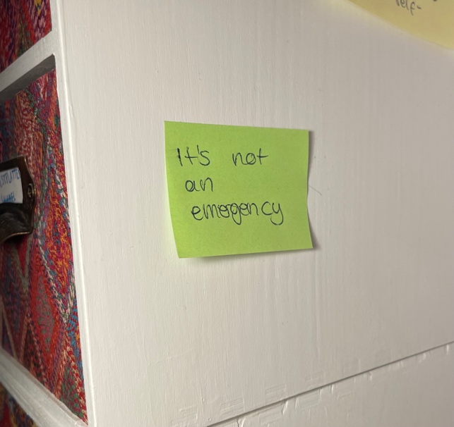 it's not an emergency