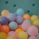 viele bunte bälle
