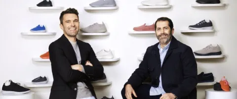 Tim Brown, left, and Joey Zwillinger from Allbirds