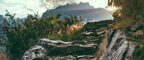 path up a mountain