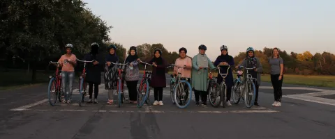 Eine Gruppe des Bike Bridge e.V.