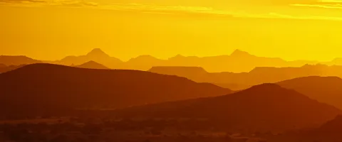 Sunset over Mountains