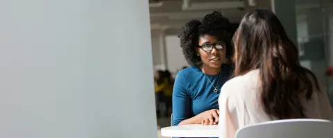 Job Interview, 2 women