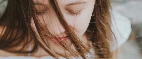 Woman meditating