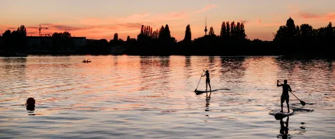 Stand Up Paddler in Berlin