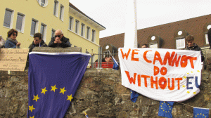 Pro European Protesters