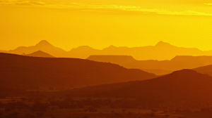 Sunset over Mountains