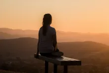 Woman looking into Valley