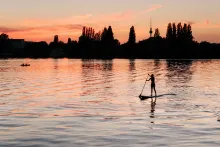 Stand Up Paddler in Berlin