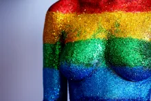 Torso with LGBT Rainbow Colors